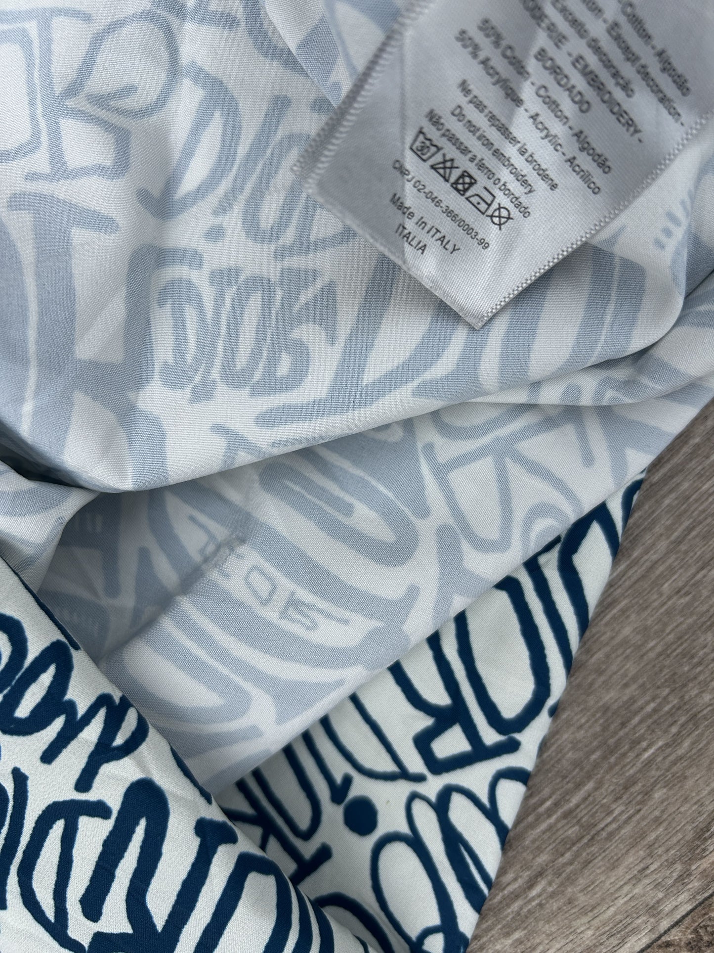 Dior x Shawn Stussy Logo button up shirt