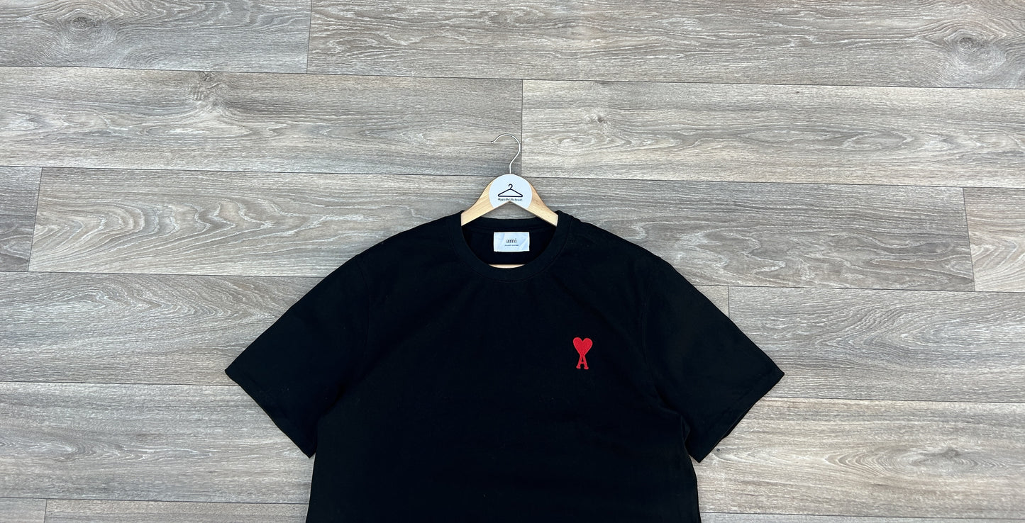AMI embroidered logo tshirt