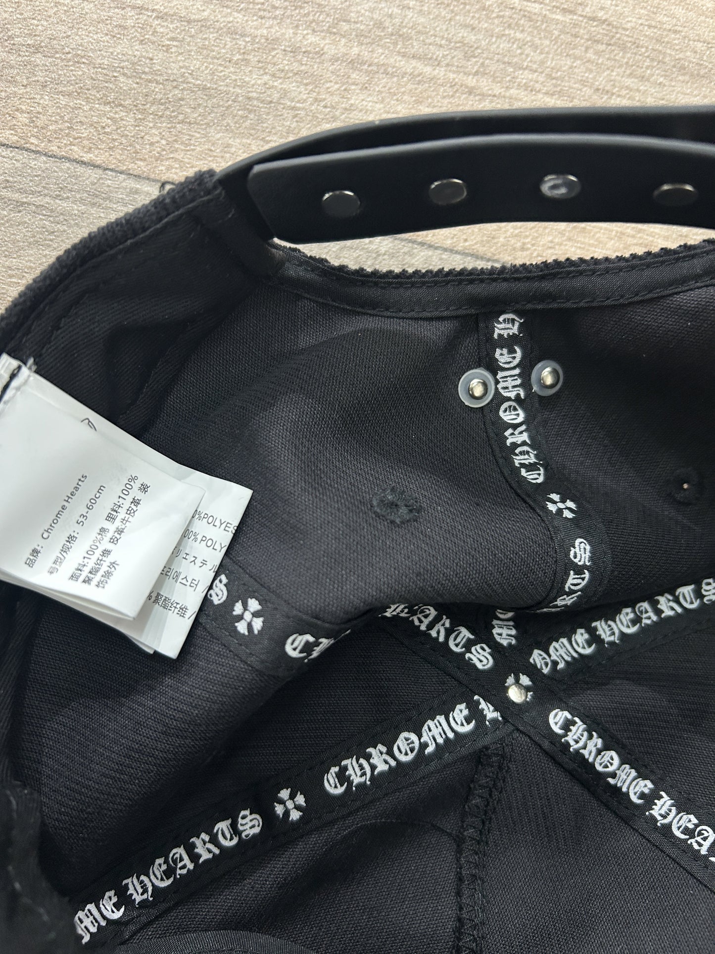 Chrome Hearts corduroy dagger cap