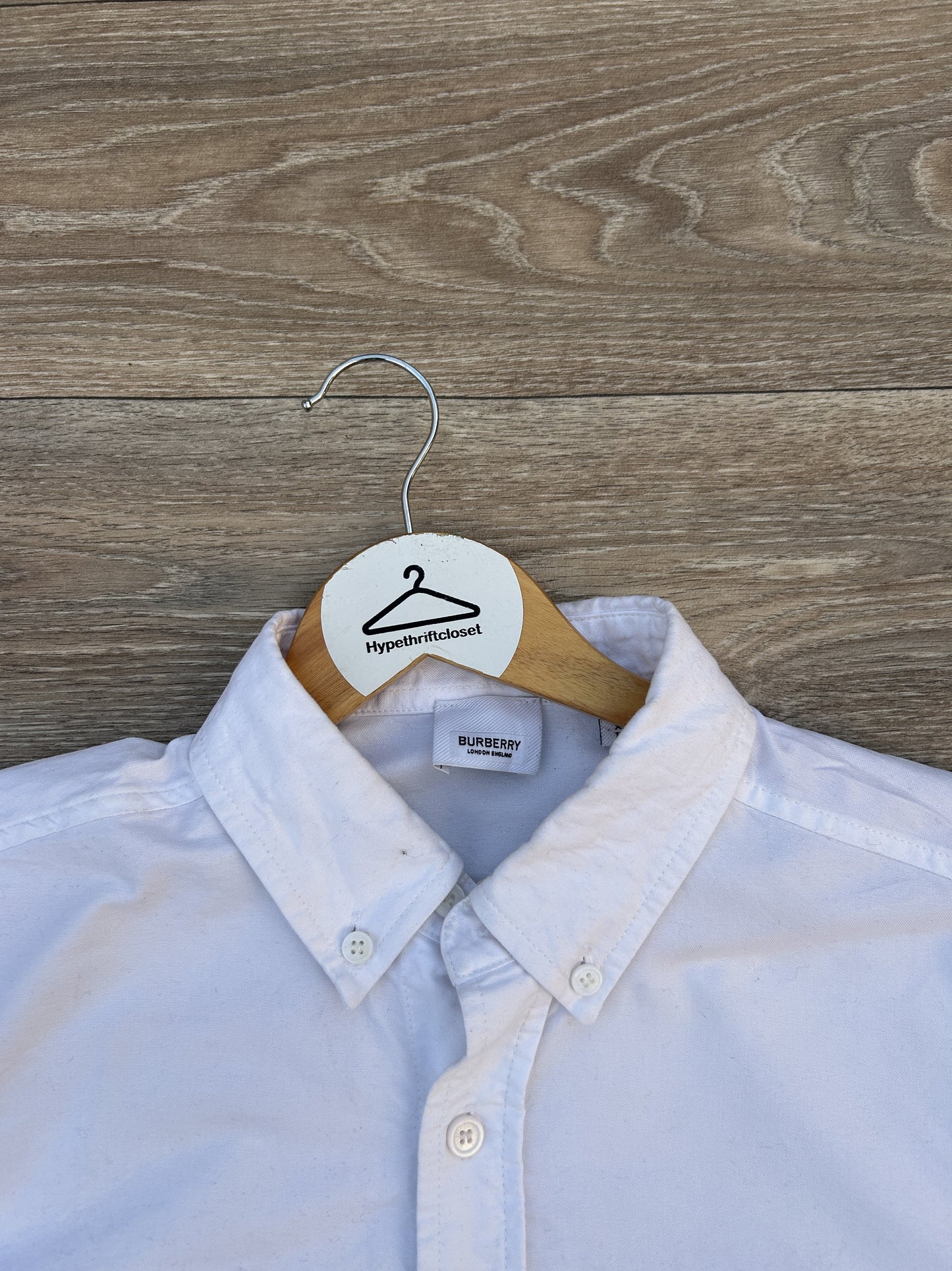 Burberry logo print button up shirt