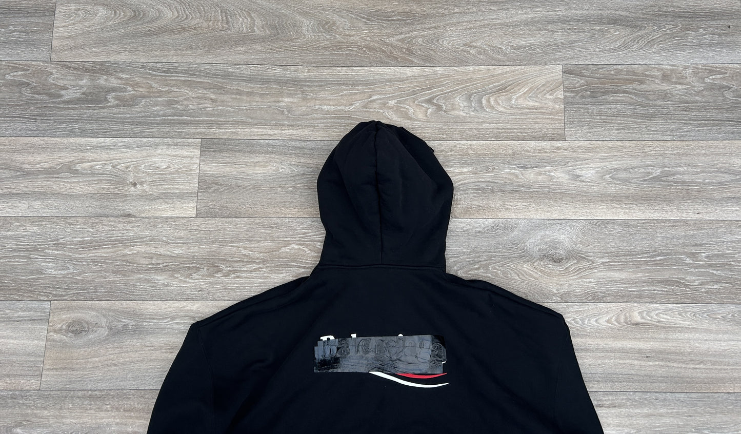 Balenciaga Campaign logo print hoodie