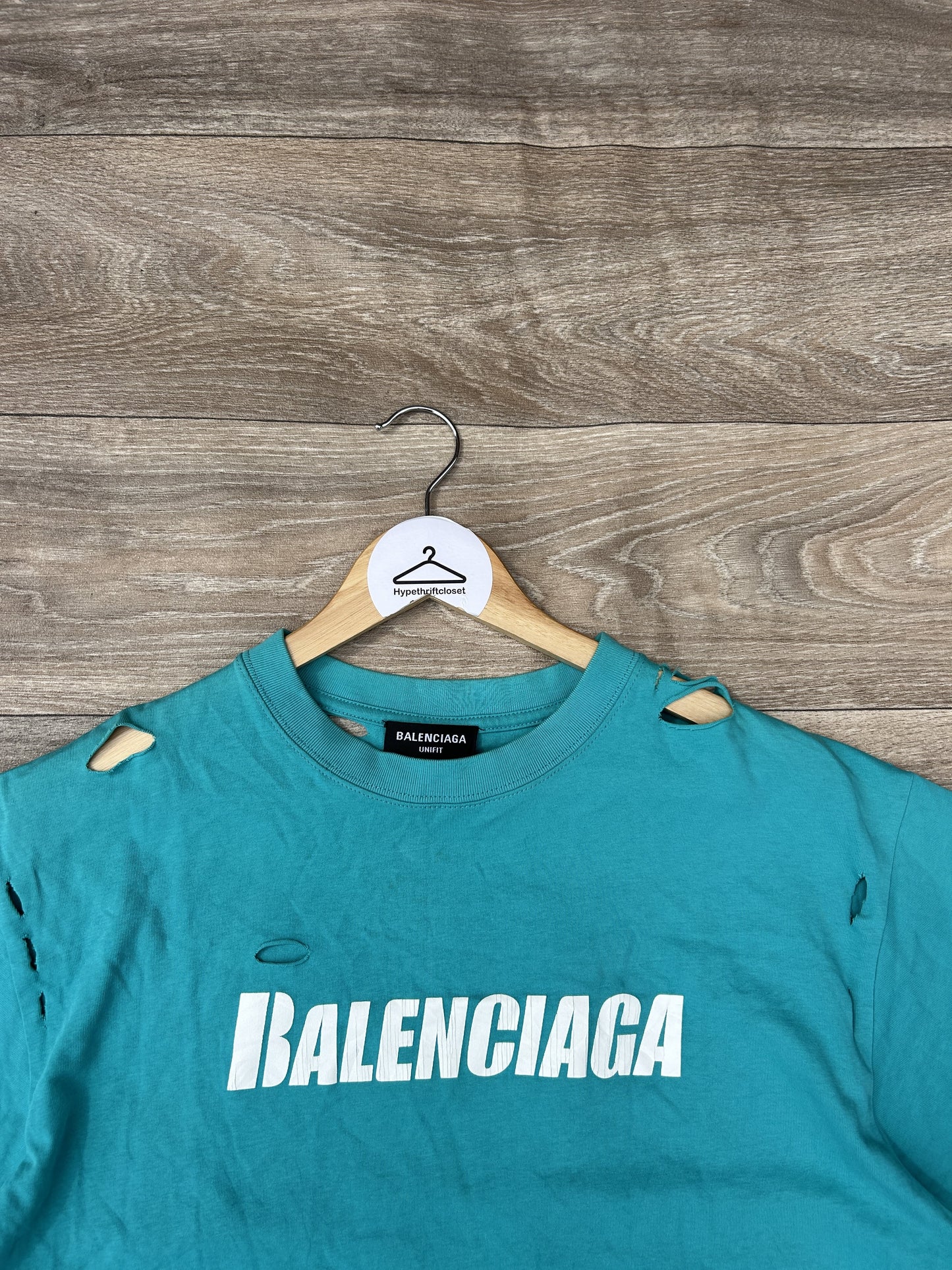 Balenciaga distressed logo print tshirt