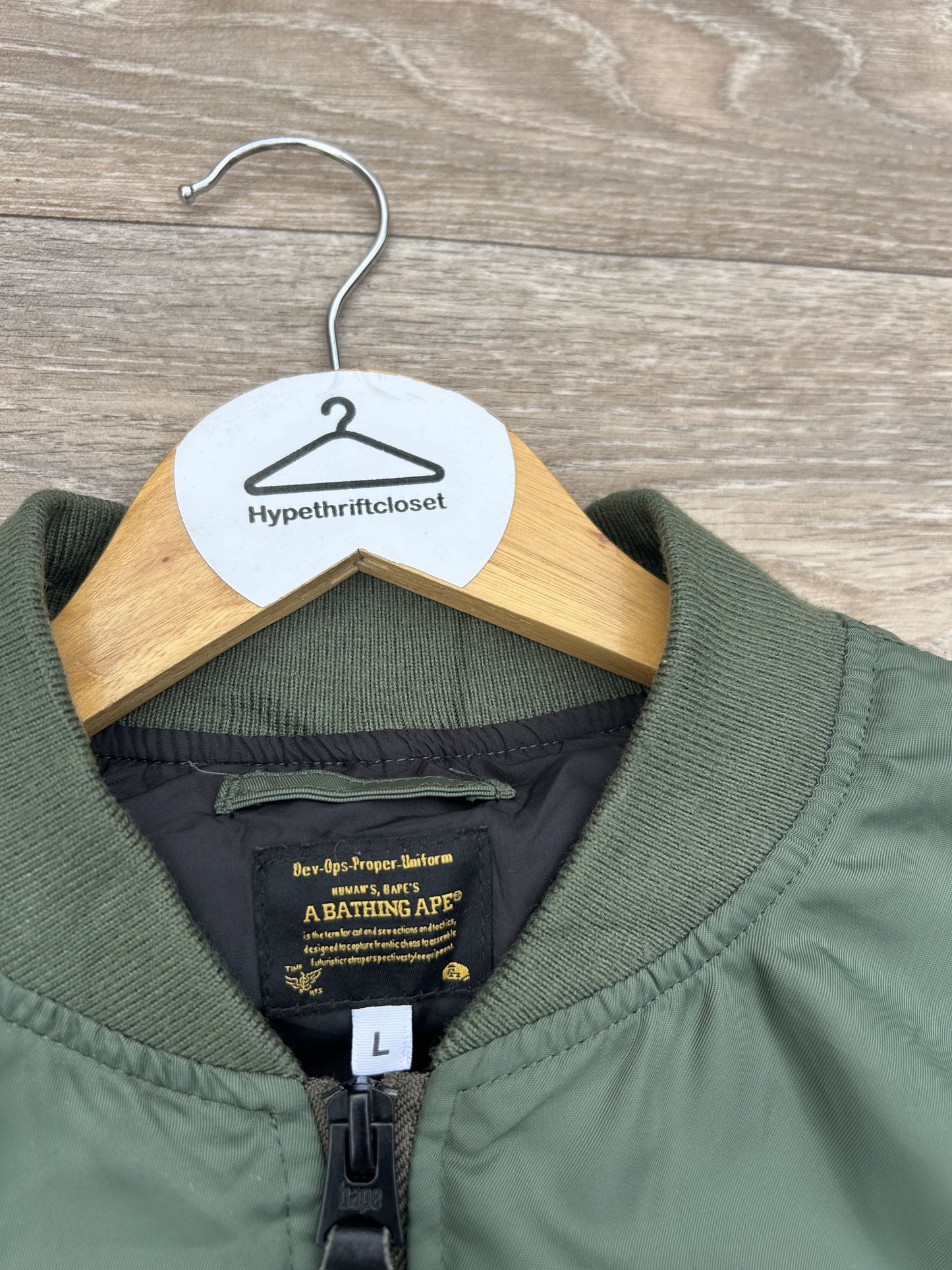 Bape Shark logo pilot jacket