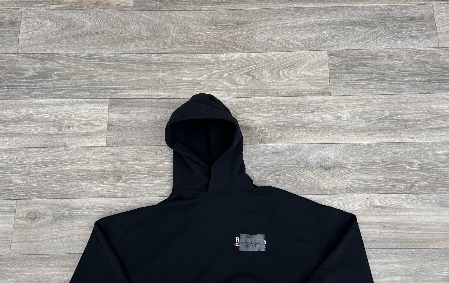 Balenciaga Campaign logo print hoodie