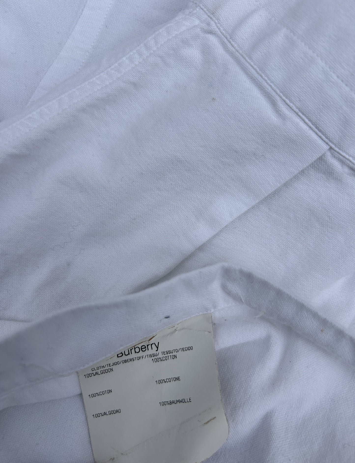 Burberry logo button up shirt