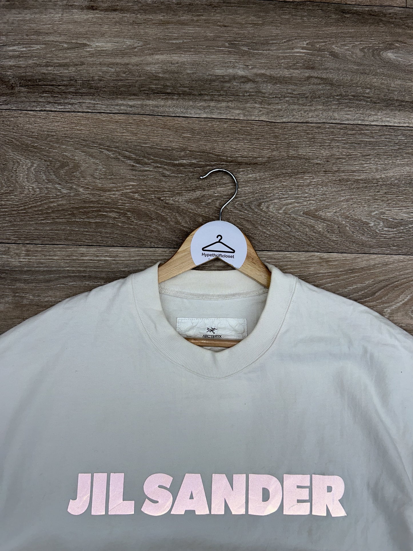 Jil Sander x Arc'teryx reflective logo print tshirt