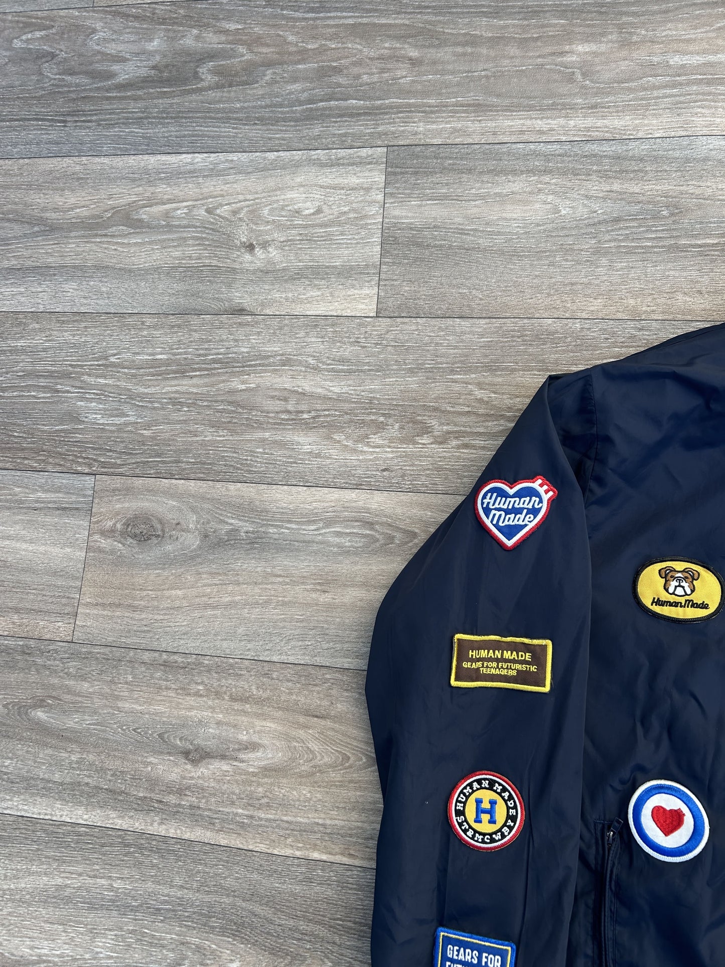 Human Made multi logo patchwork jacket