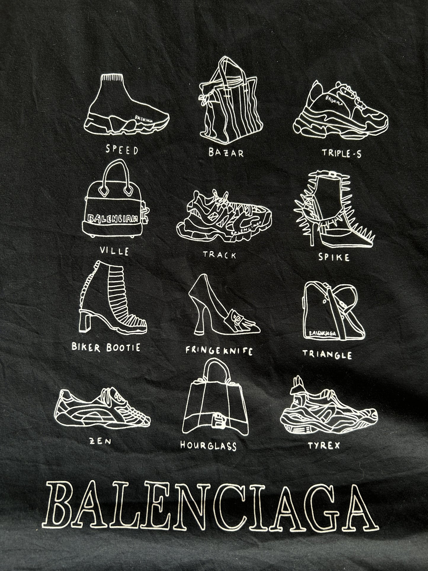 Balenciaga logo print tshirt