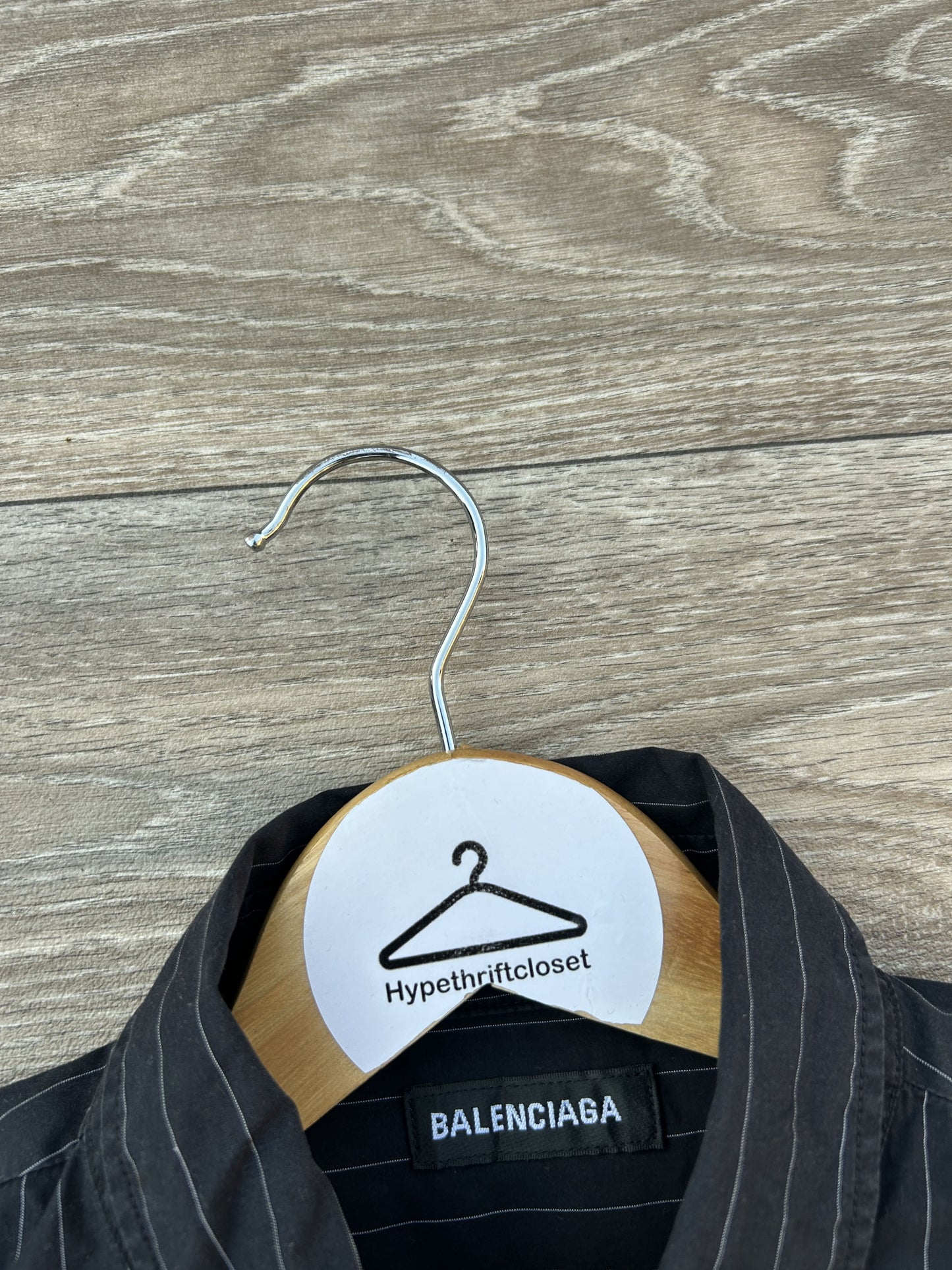 Balenciaga logo button up shirt