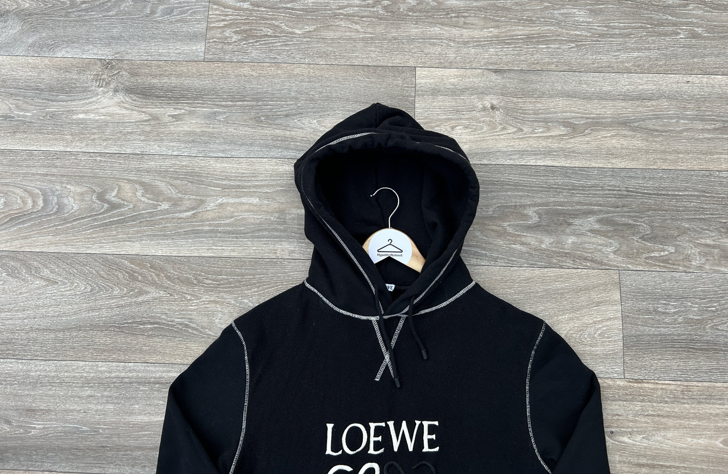 Loewe embroidered logo hoodie