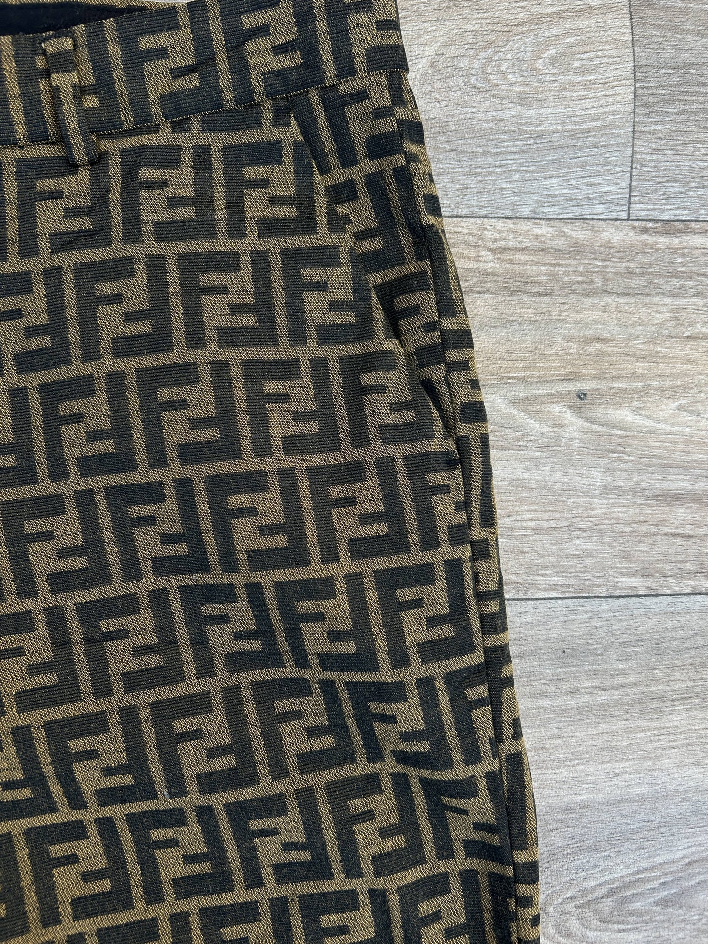 Fendi monogram logo shorts