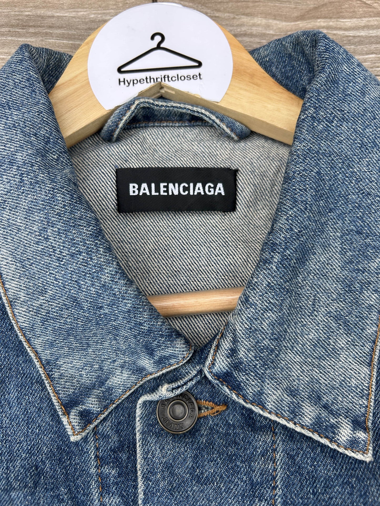 Balenciaga logo denim jacket