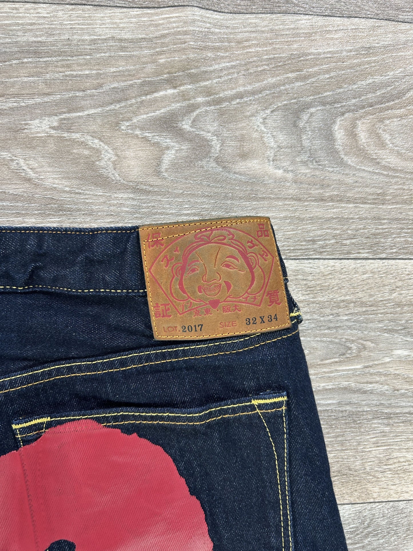 Evisu daicock logo jeans