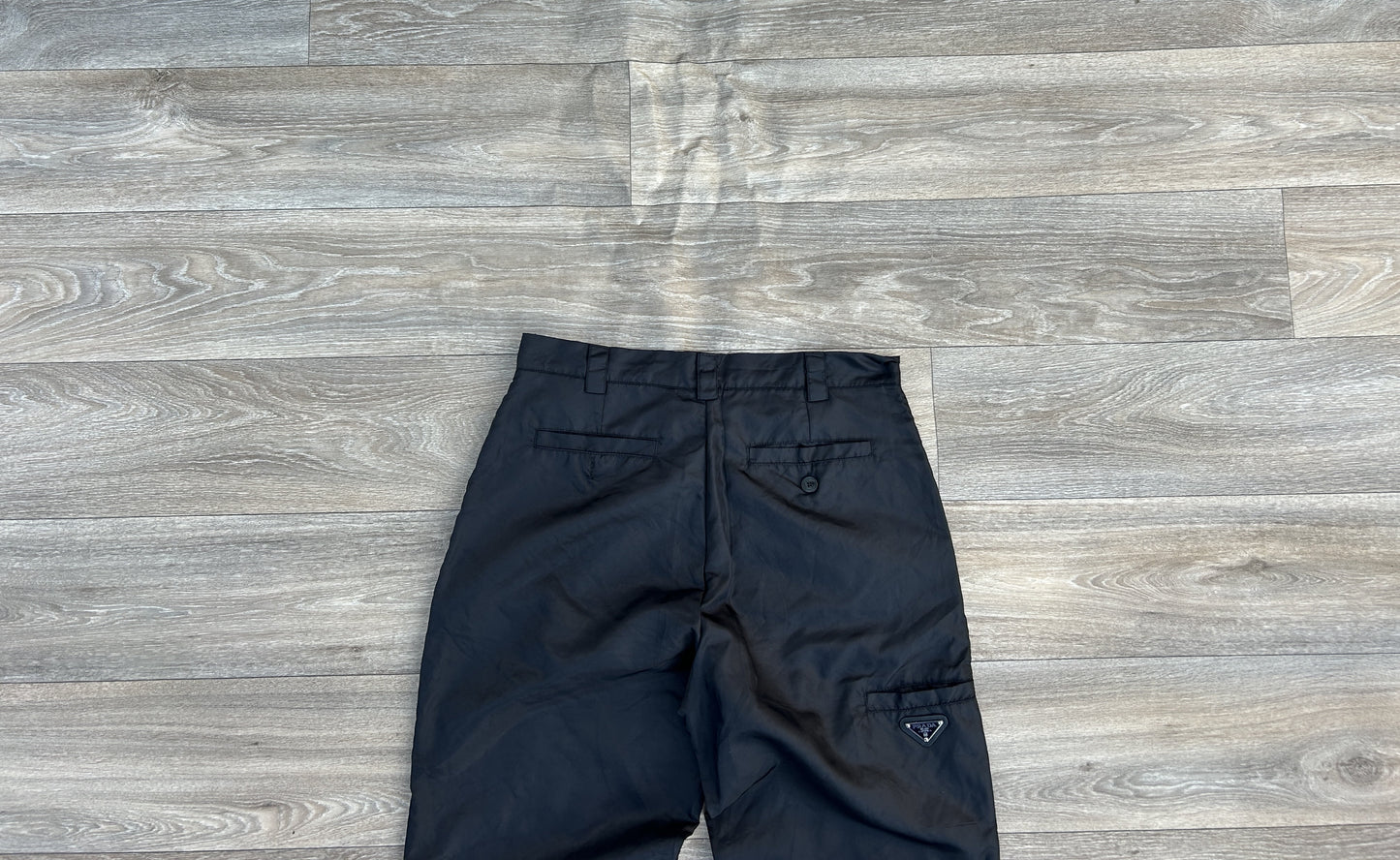 Prada logo nylon pants