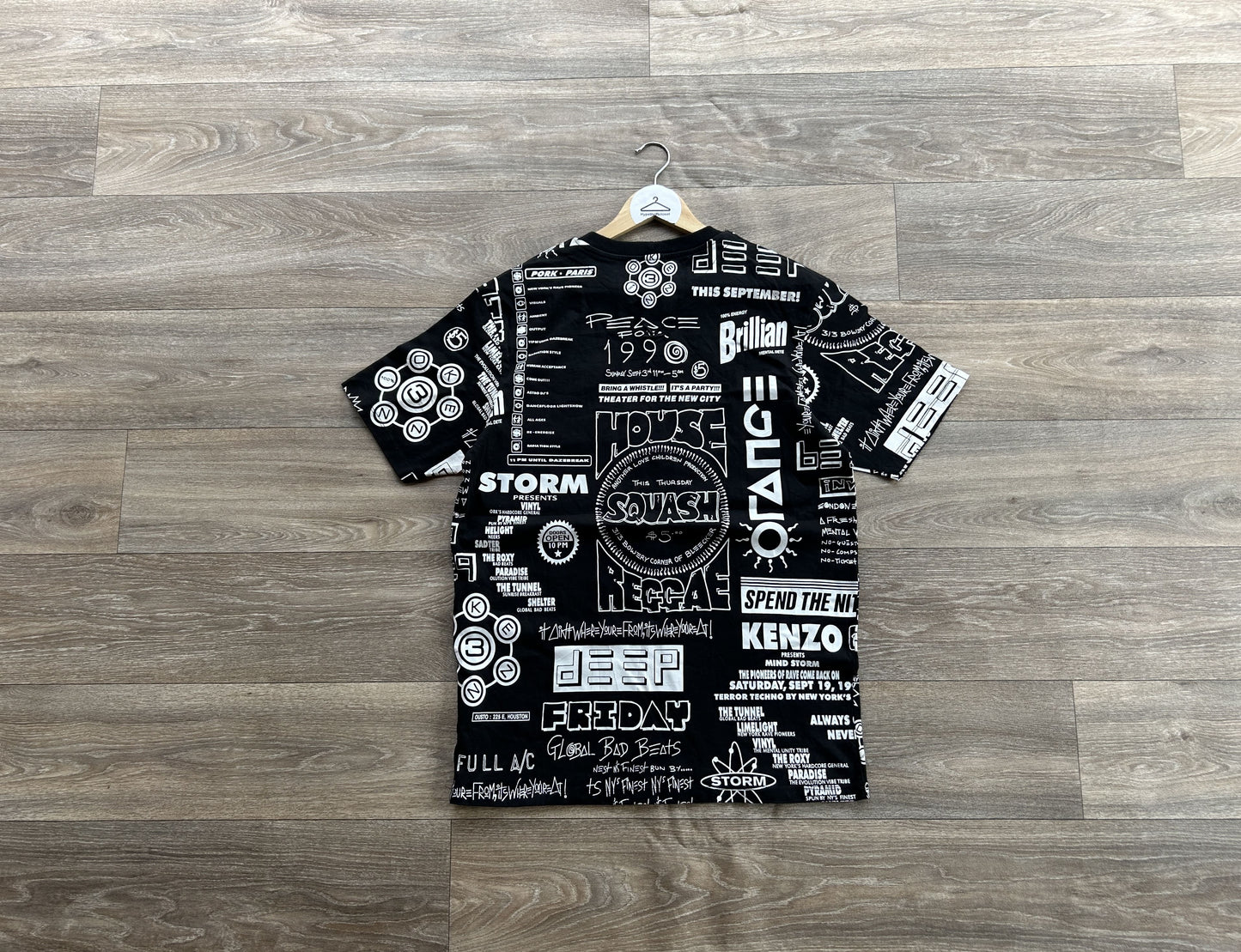 Kenzo multi logo print tshirt