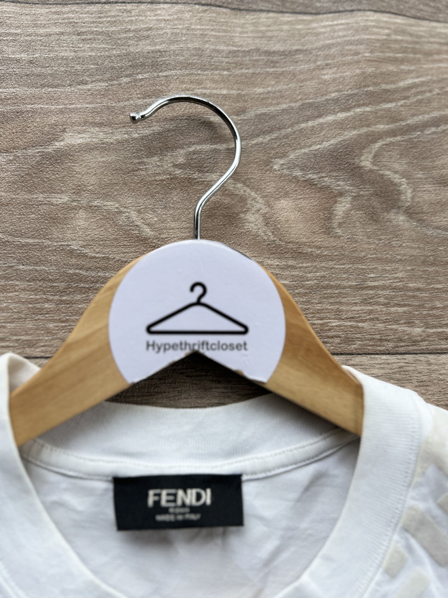 Fendi monogram logo print tshirt