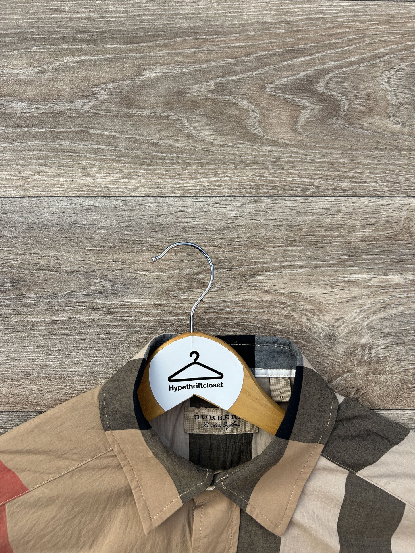 Burberry checkered button up shirt