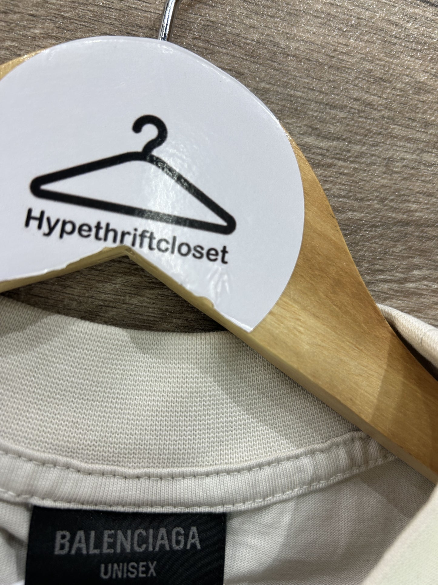 Balenciaga eye chart distressed logo tshirt