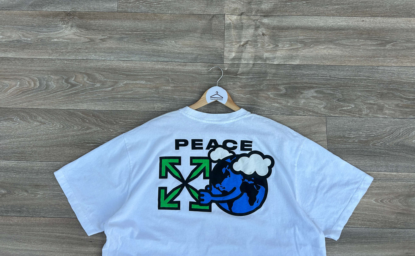 Off-White world peace logo print tshirt