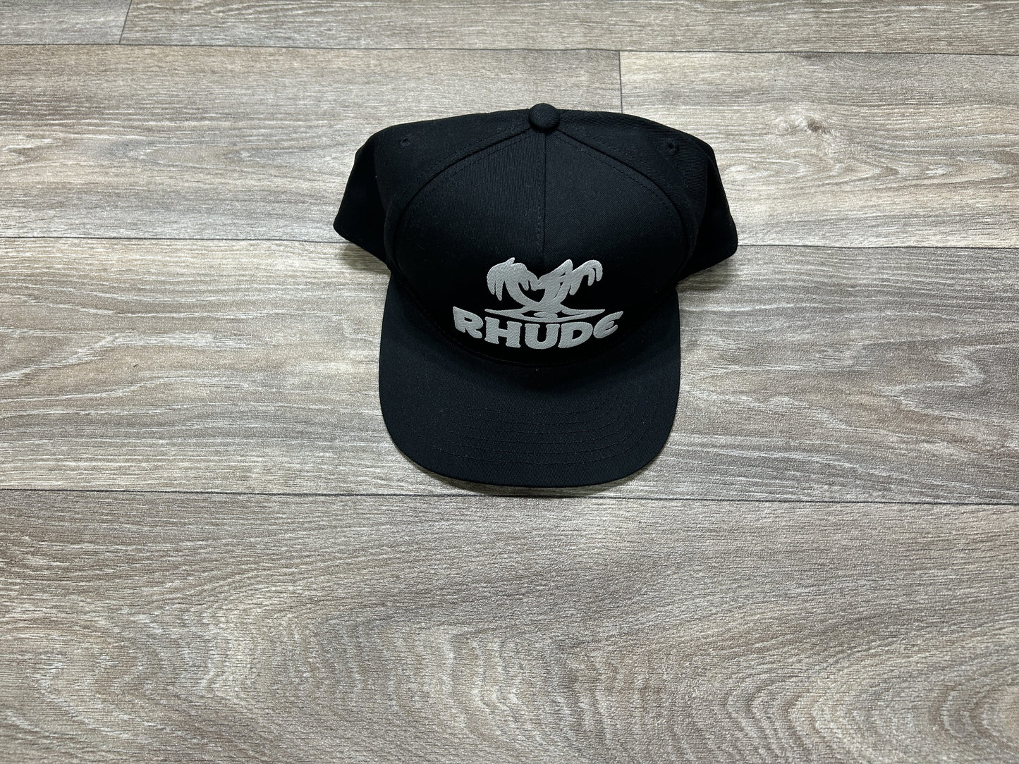 Rhude logo print cap