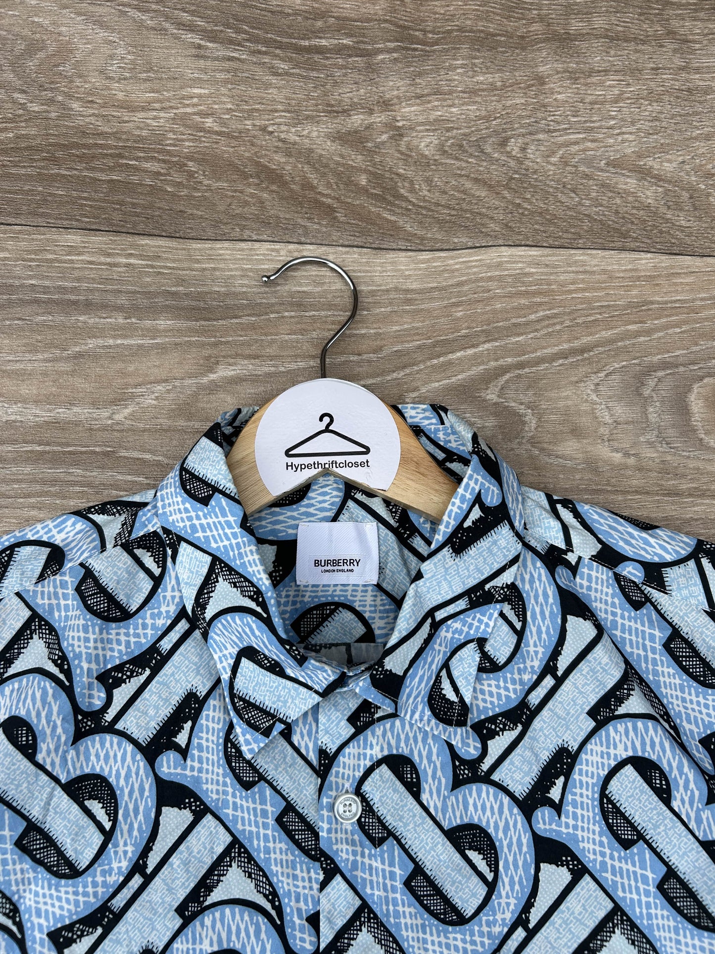 Burberry TB monogram button up shirt