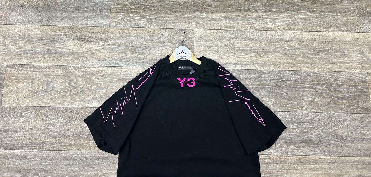 Yohji Yamamoto Y3 logo print tshirt