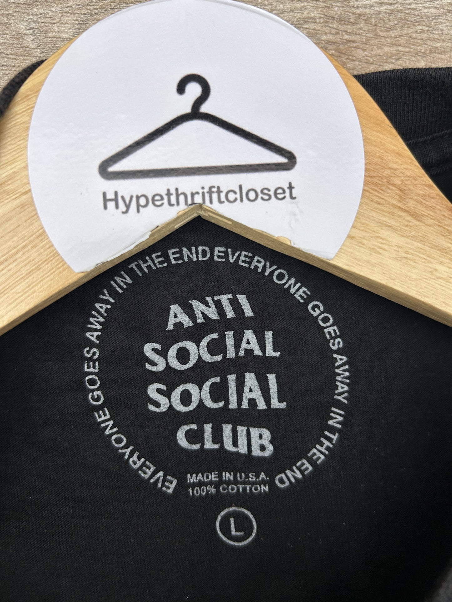 Anti Social Social Club logo print tshirt