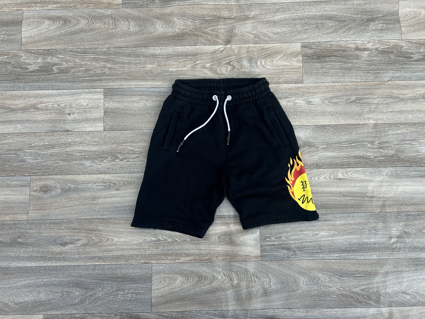 Palm Angels x Smiley Logo print shorts