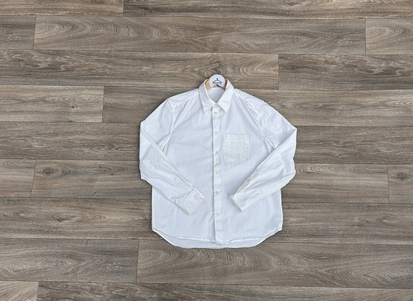 Loewe logo button up tshirt