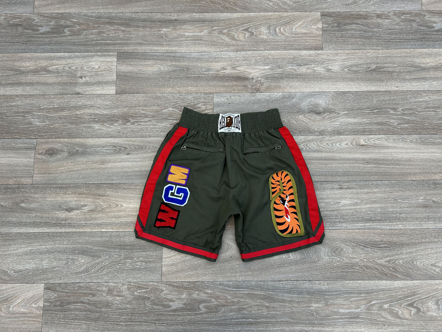 Bape x Readymade logo shorts