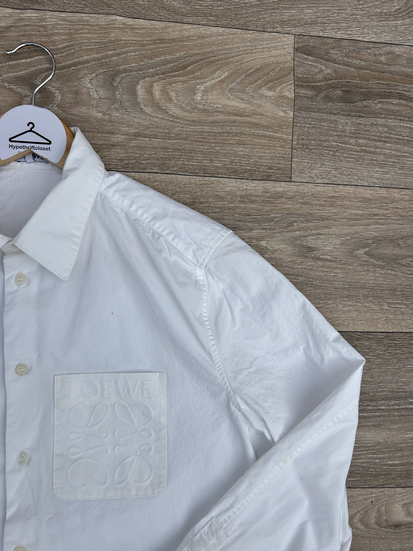 Loewe logo button up tshirt
