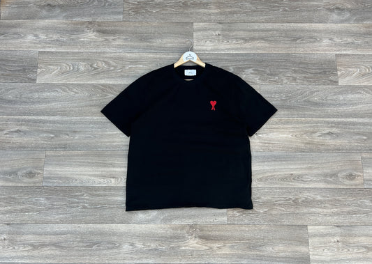 AMI embroidered logo tshirt