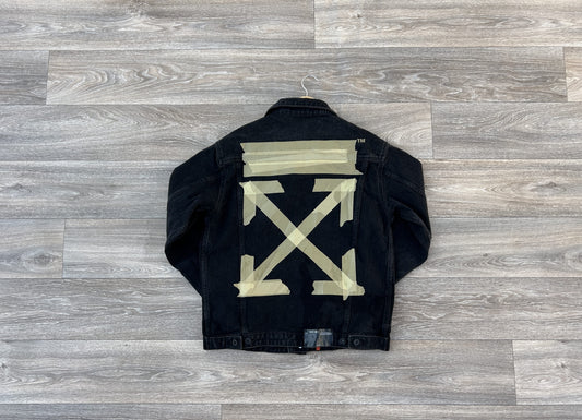Off-White tape logo denim jacket