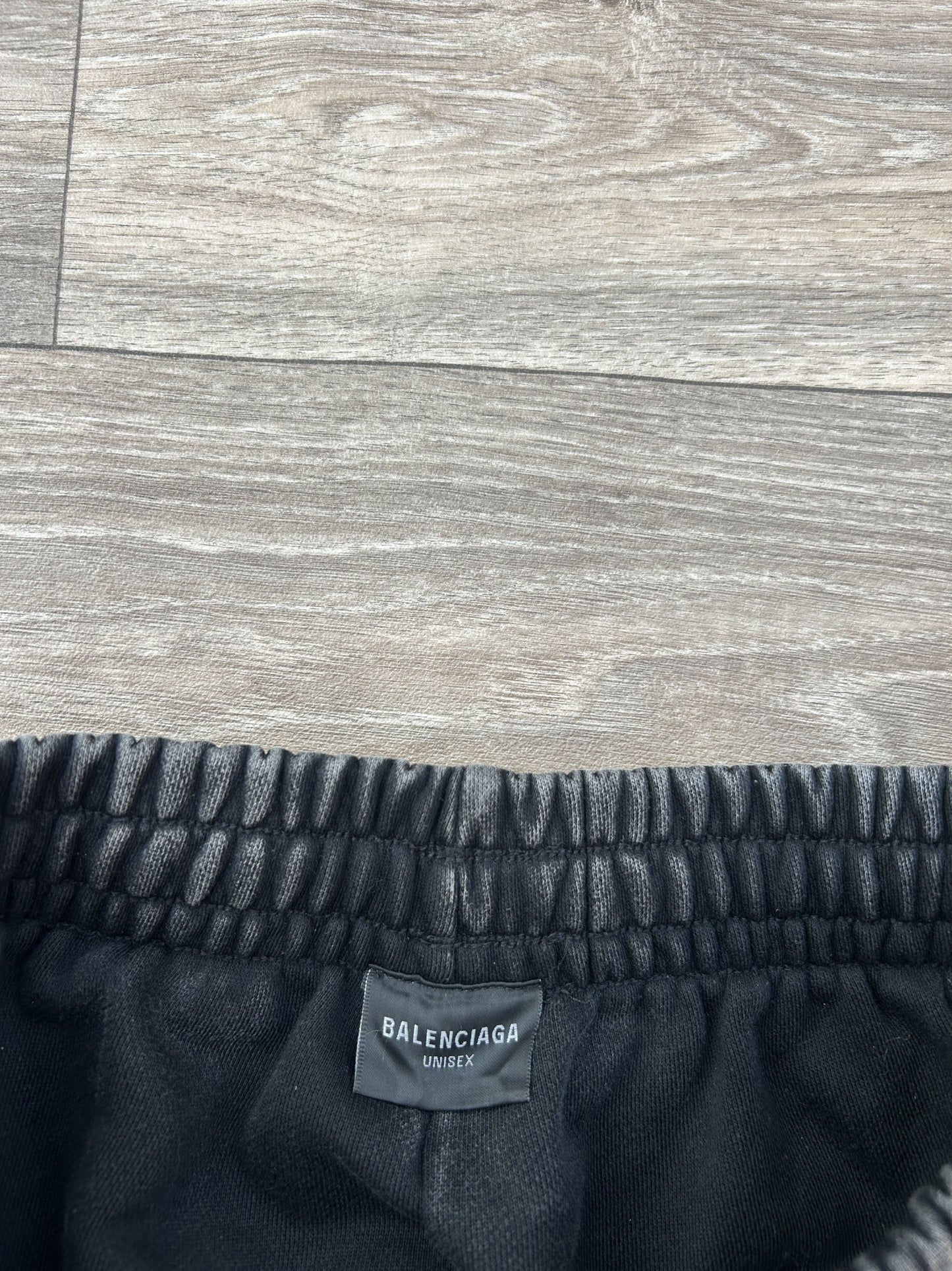 Balenciaga embroidered logo inside-out joggers