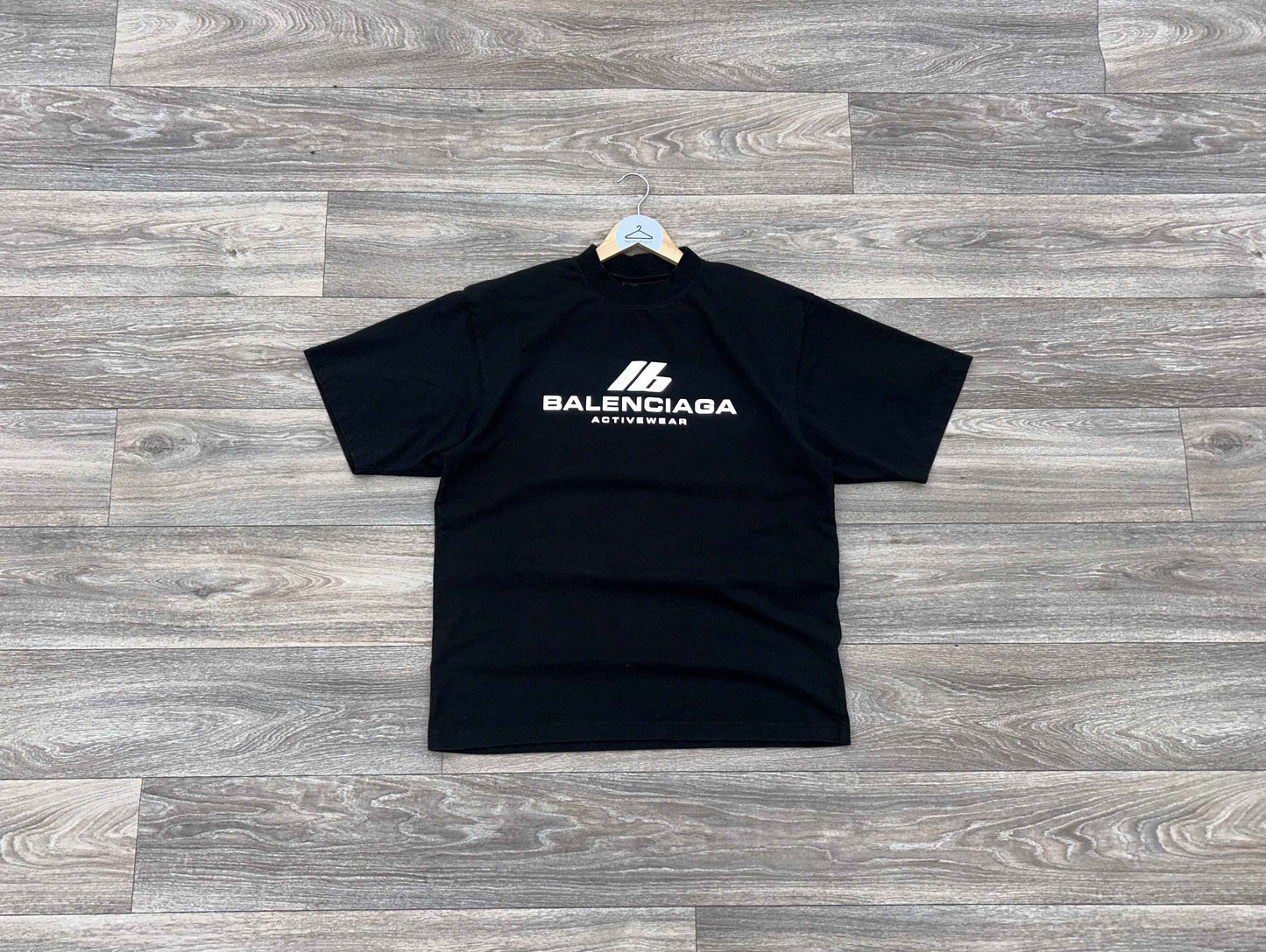 Balenciaga activewear reflective logo tshirt