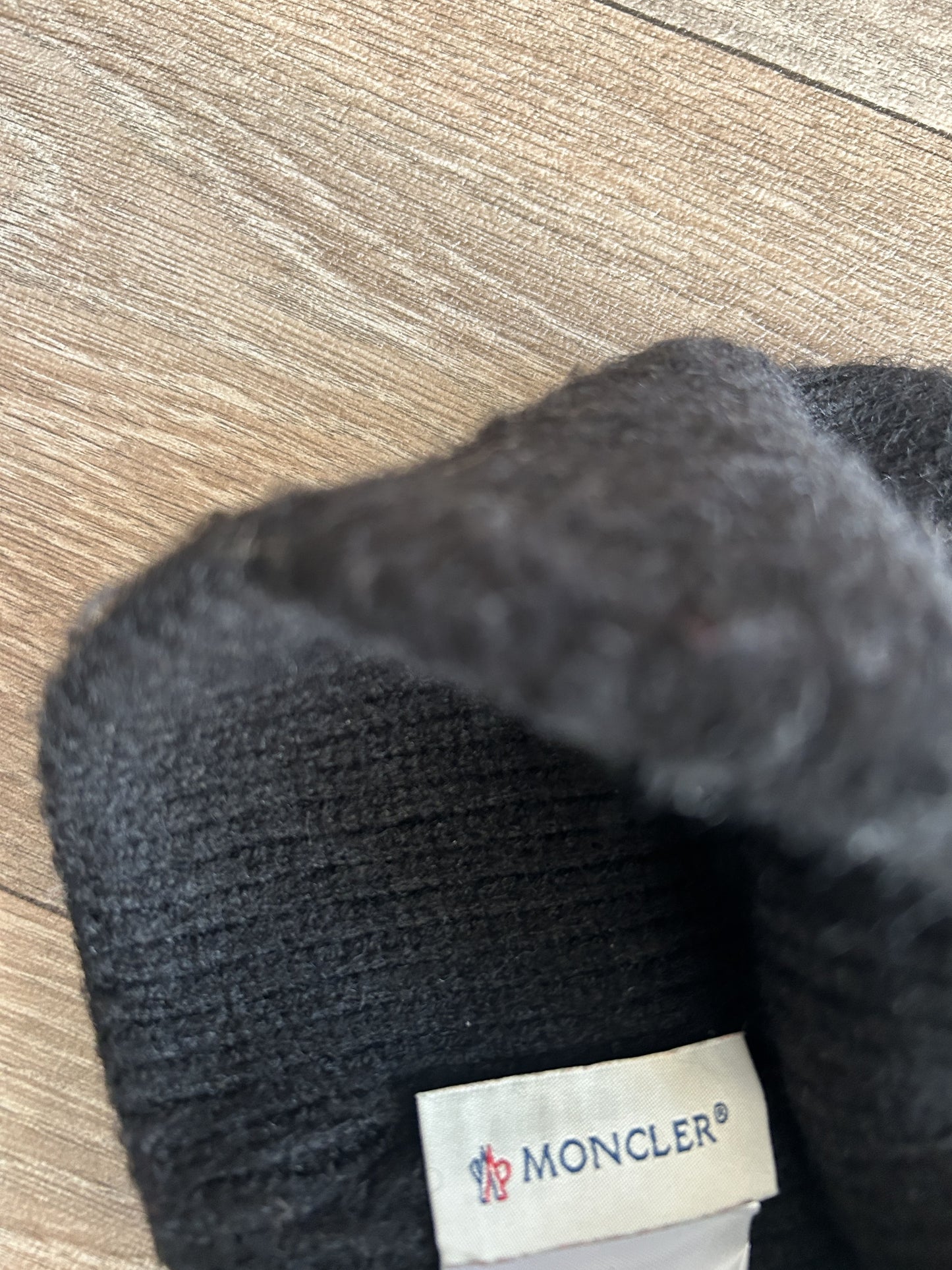 Moncler logo beanie