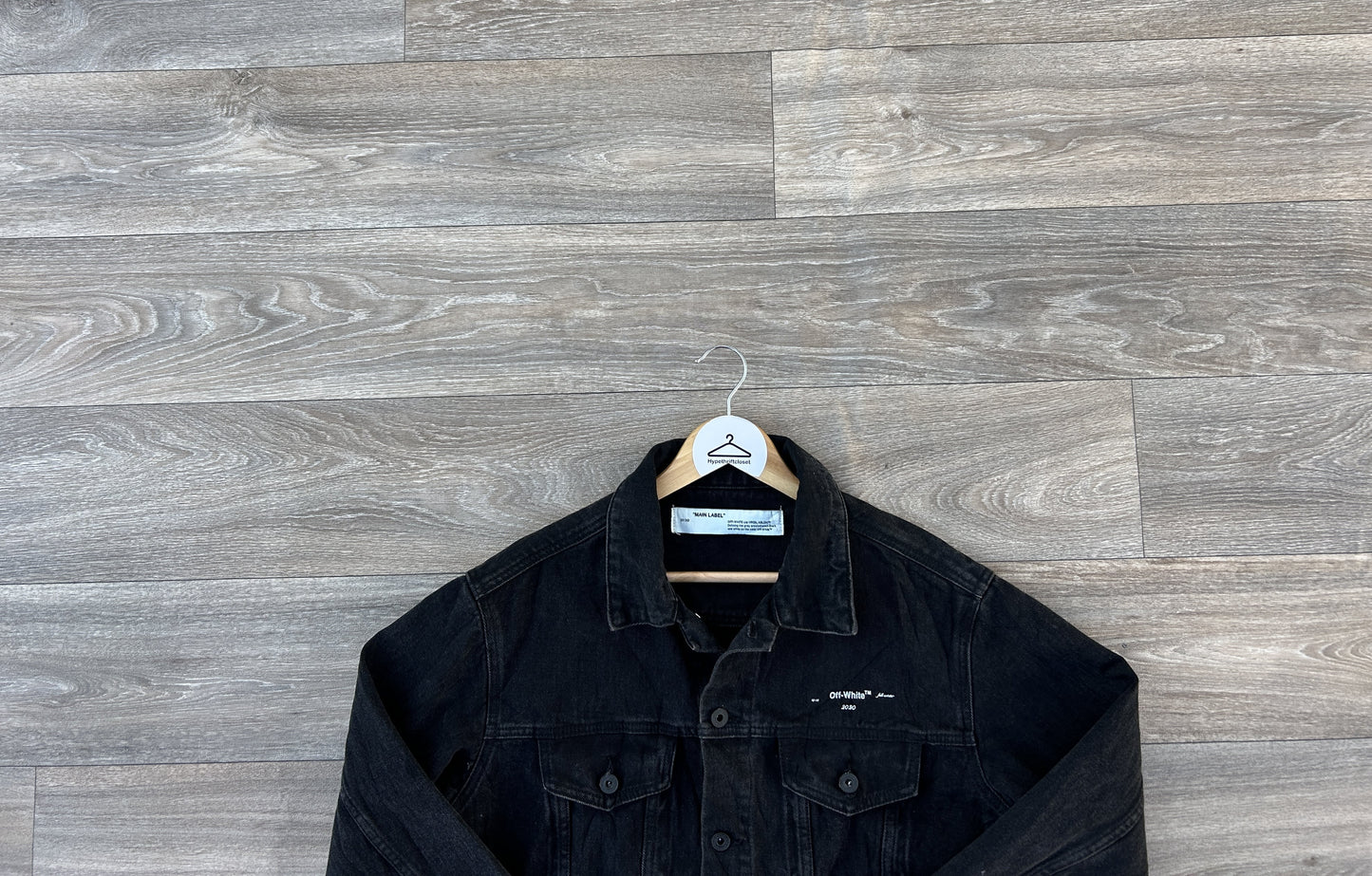 Off-White tape logo denim jacket