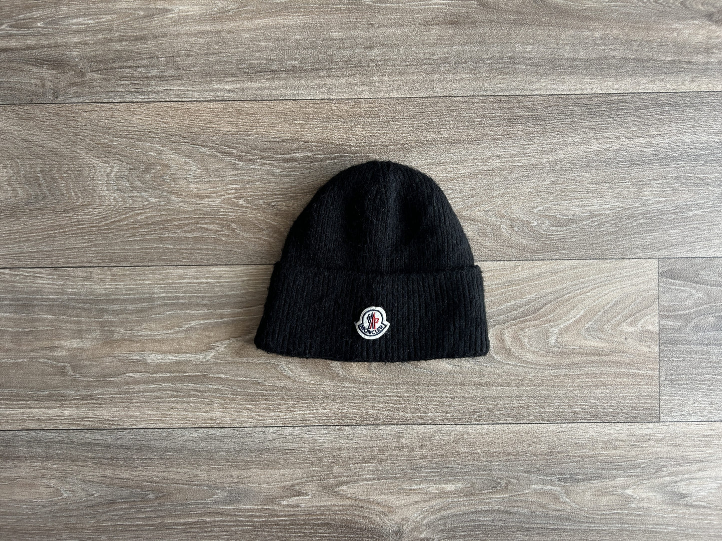 Moncler logo beanie
