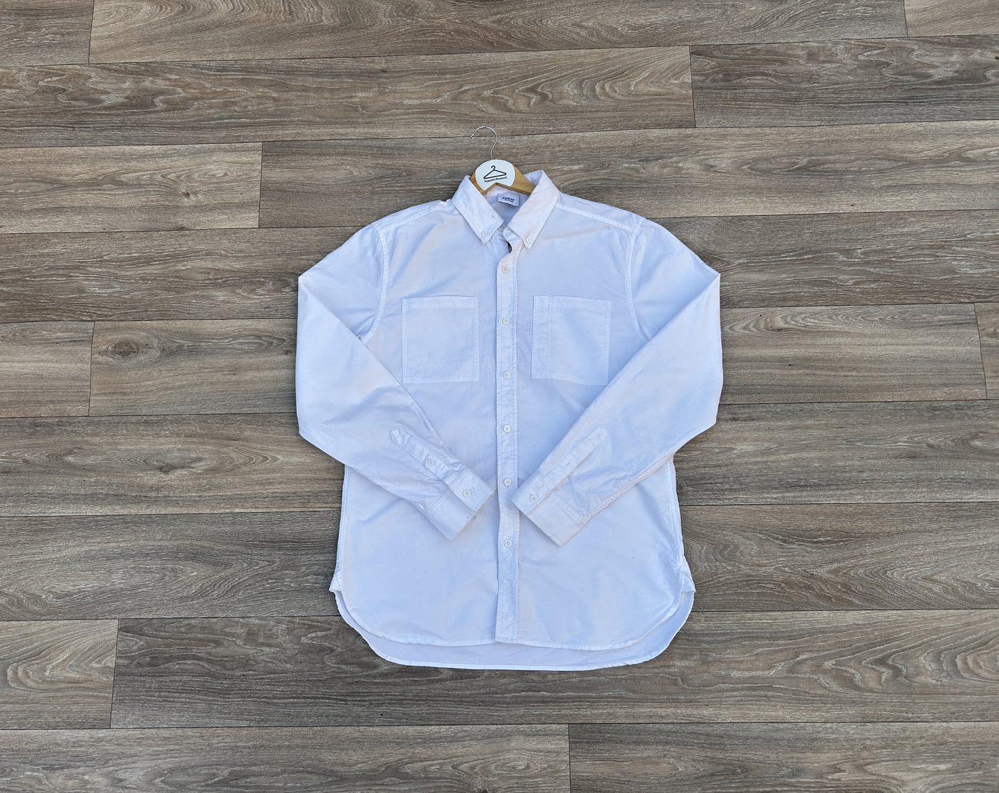 Burberry logo print button up shirt