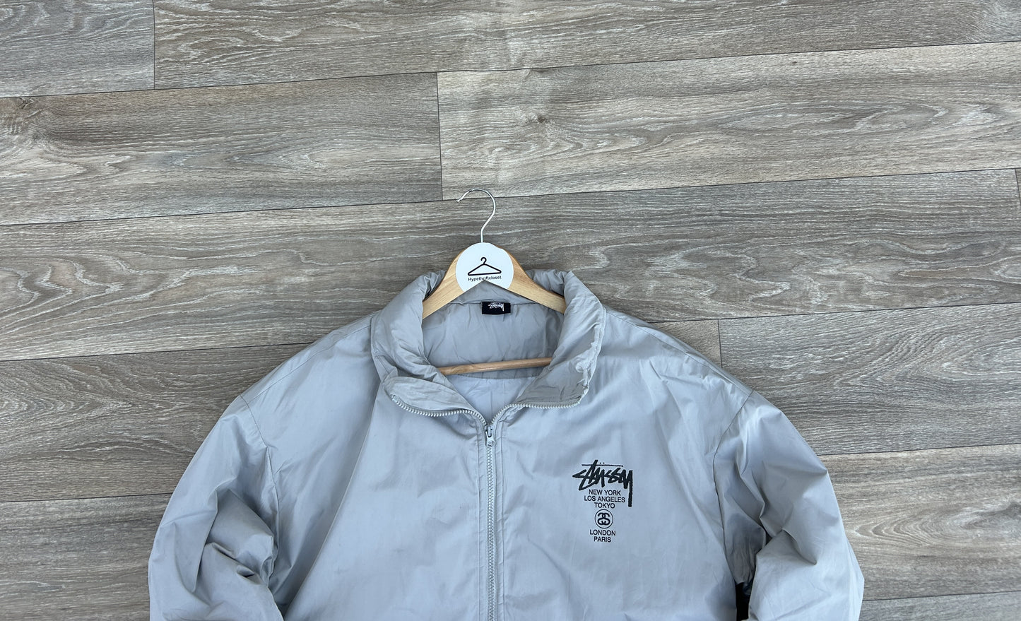 Stussy all cities logo print jacket