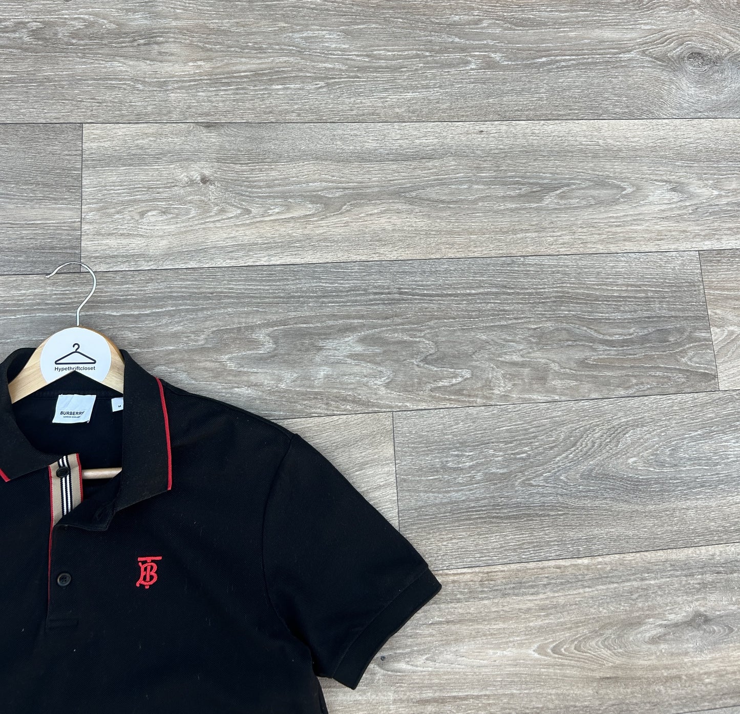 Burberry TB logo collar tshirt