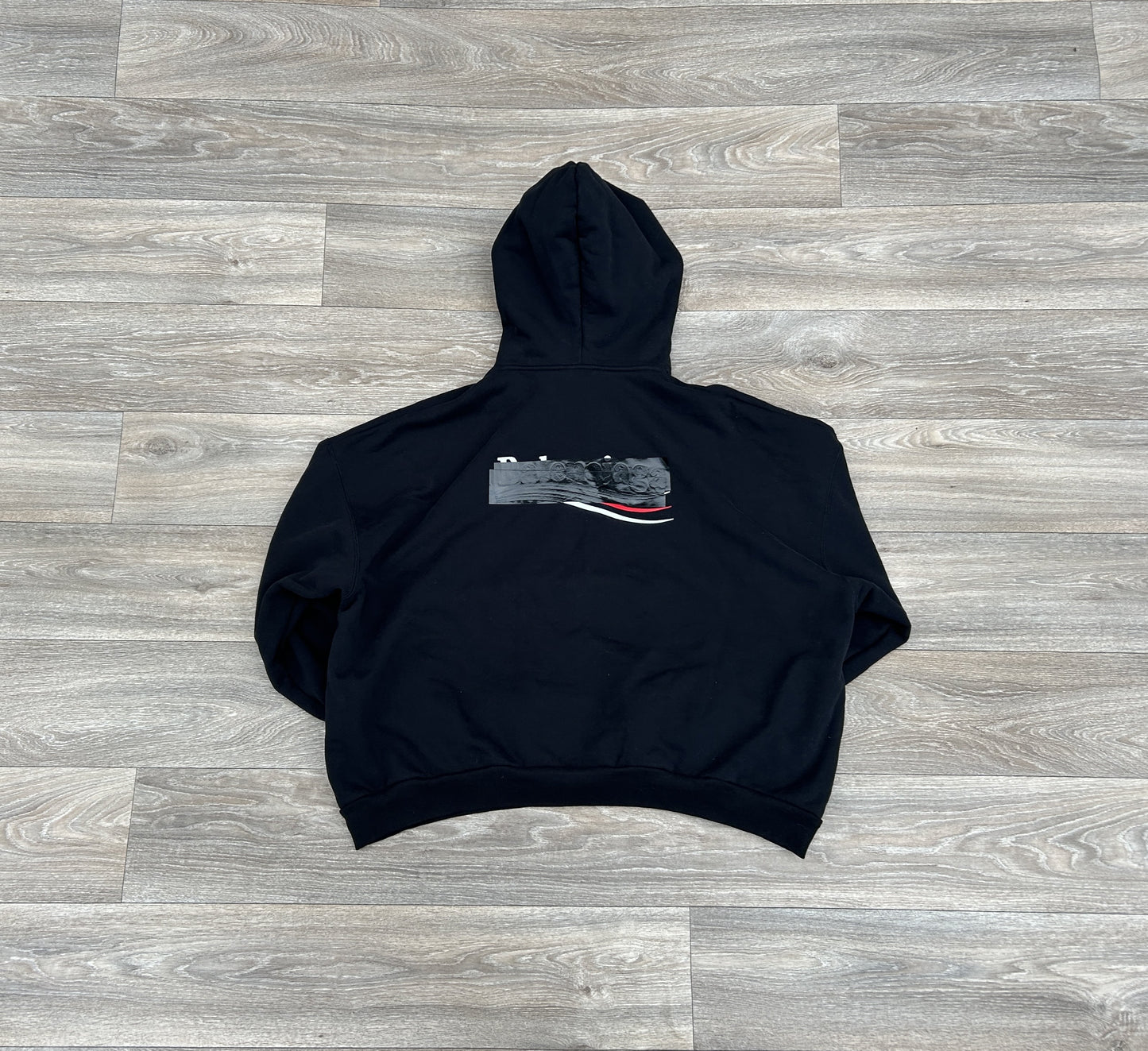 Balenciaga Campaign logo print hoodie