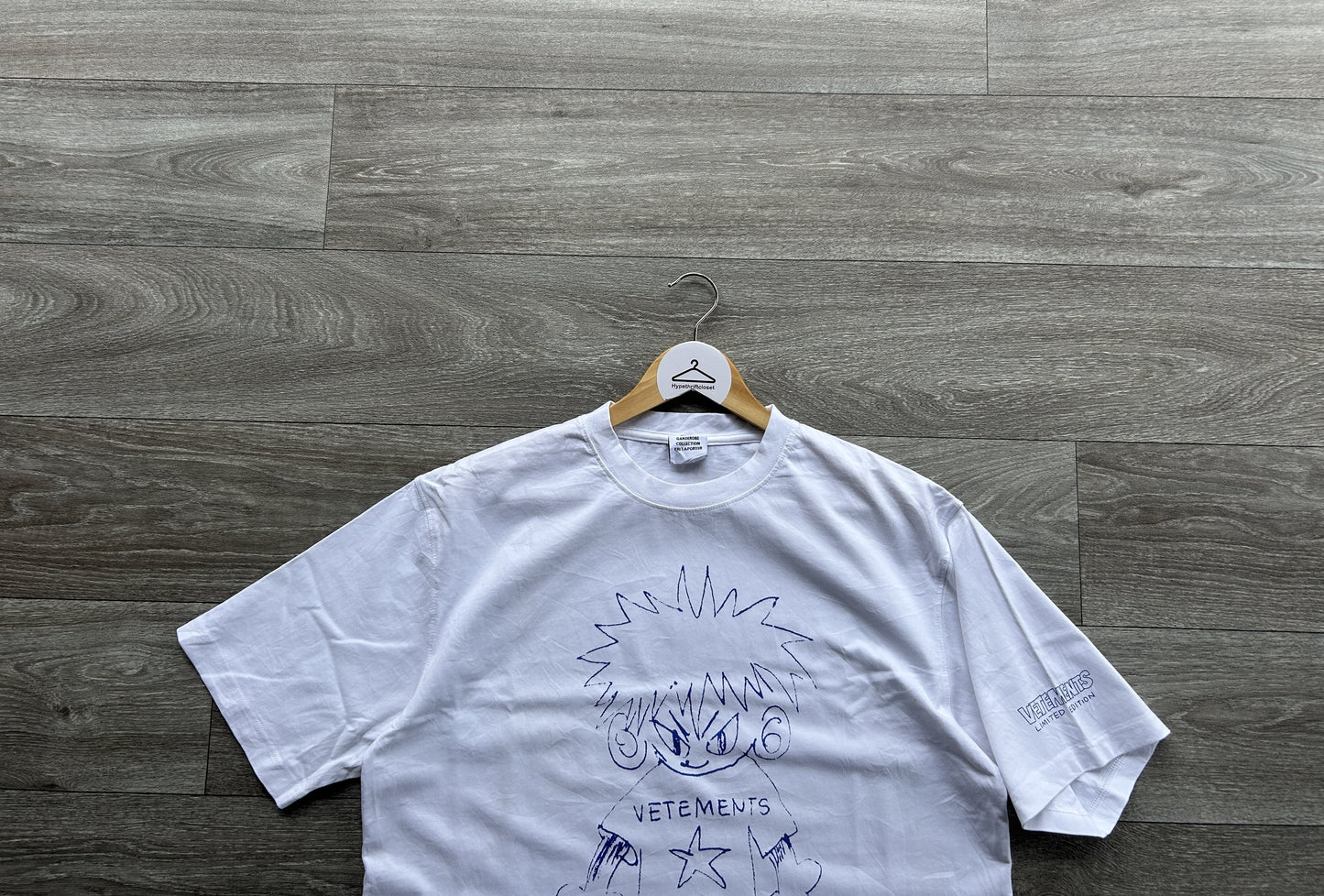 Vetements scribbled cartoon logo tshirt