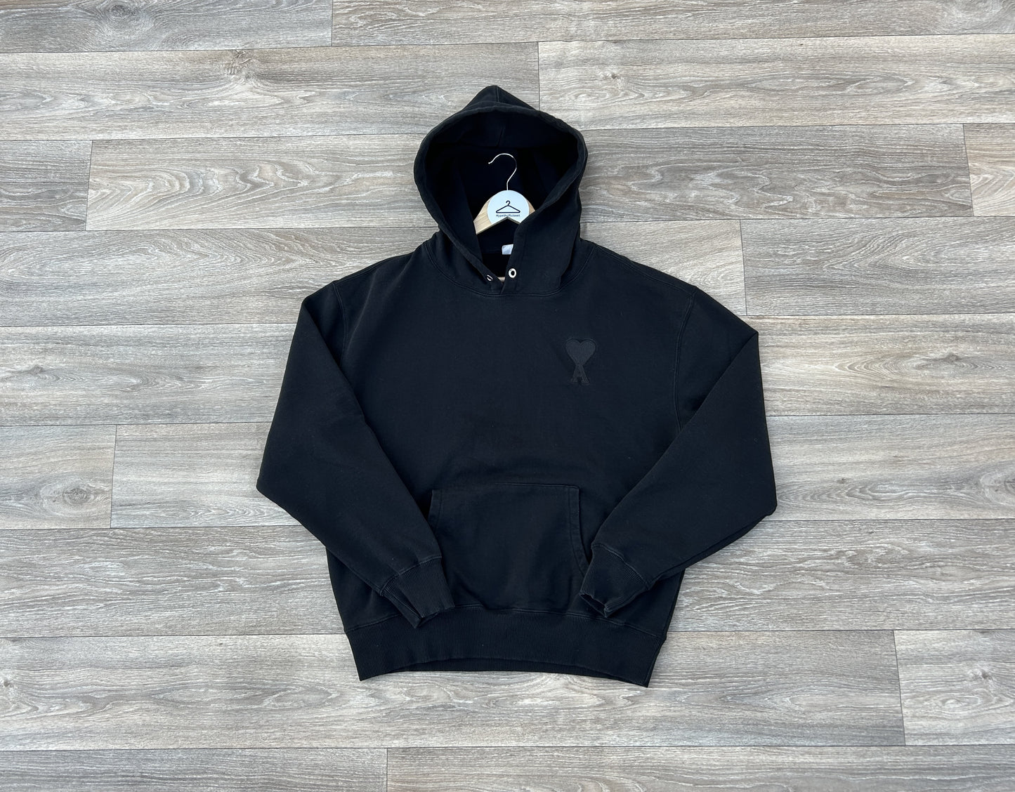 AMI Embroidered logo hoodie