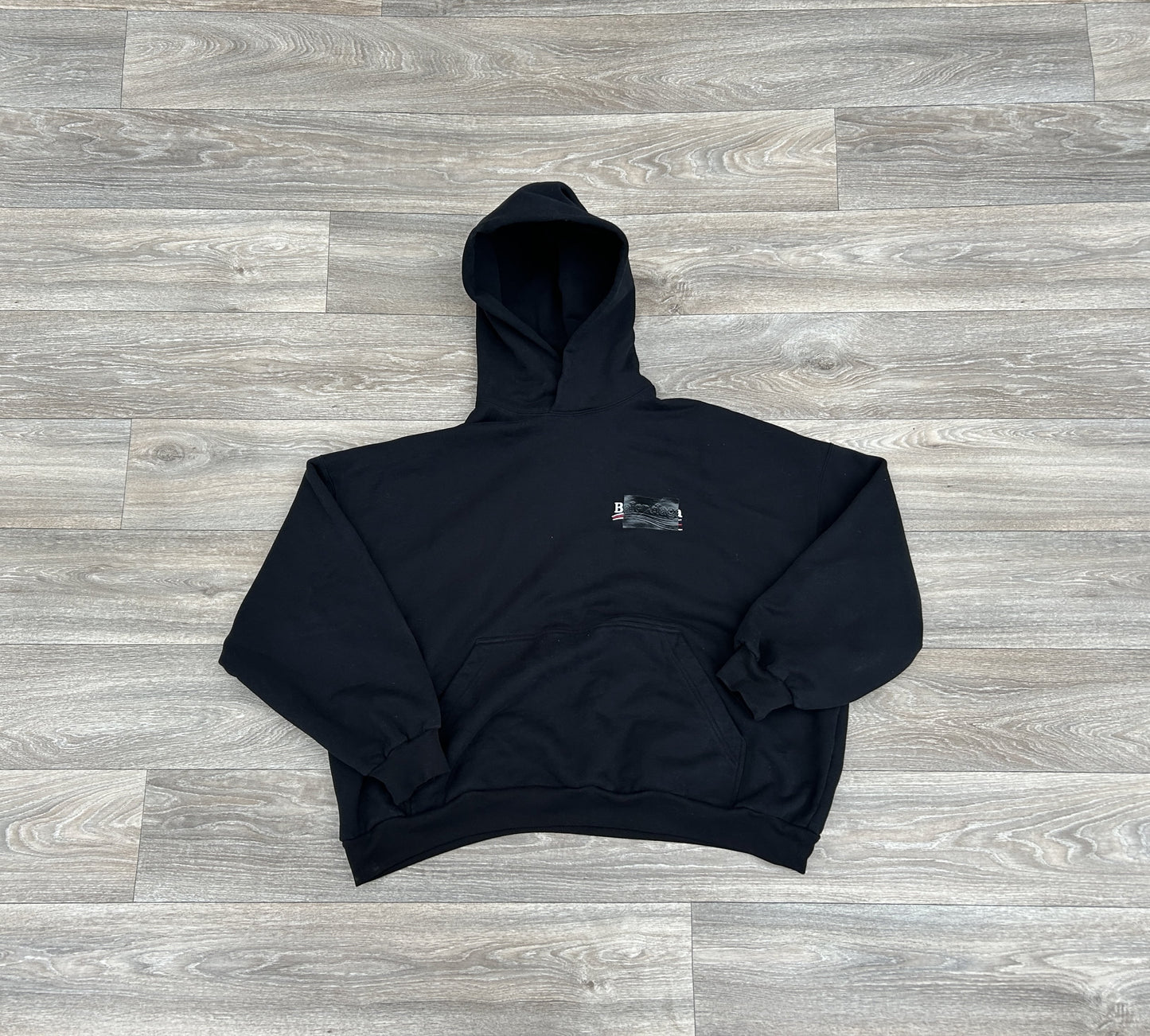 Balenciaga Campaign logo print hoodie