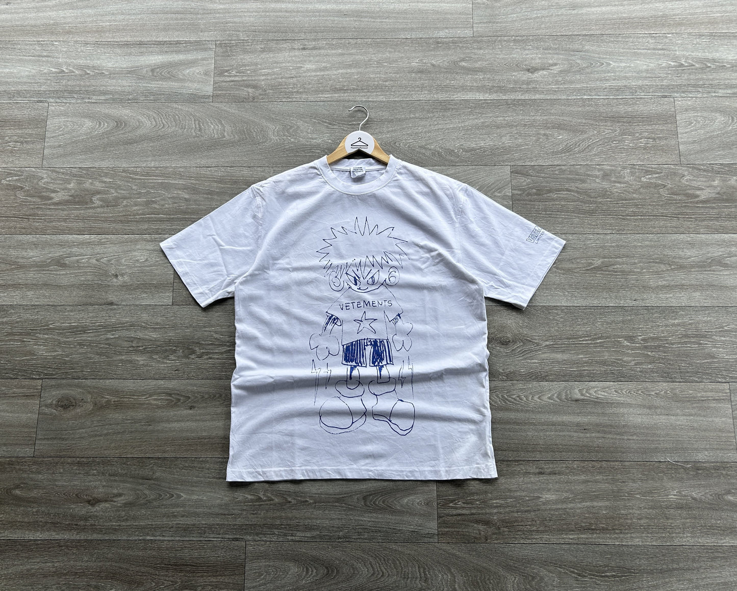 Vetements scribbled cartoon logo tshirt