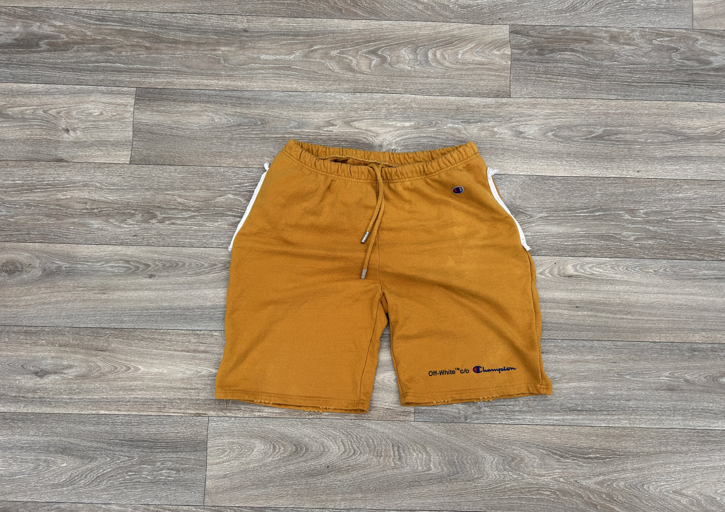 Off-White x Champion logo shorts