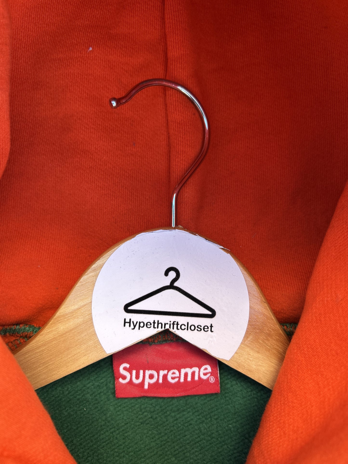 Supreme sideline logo print hoodie