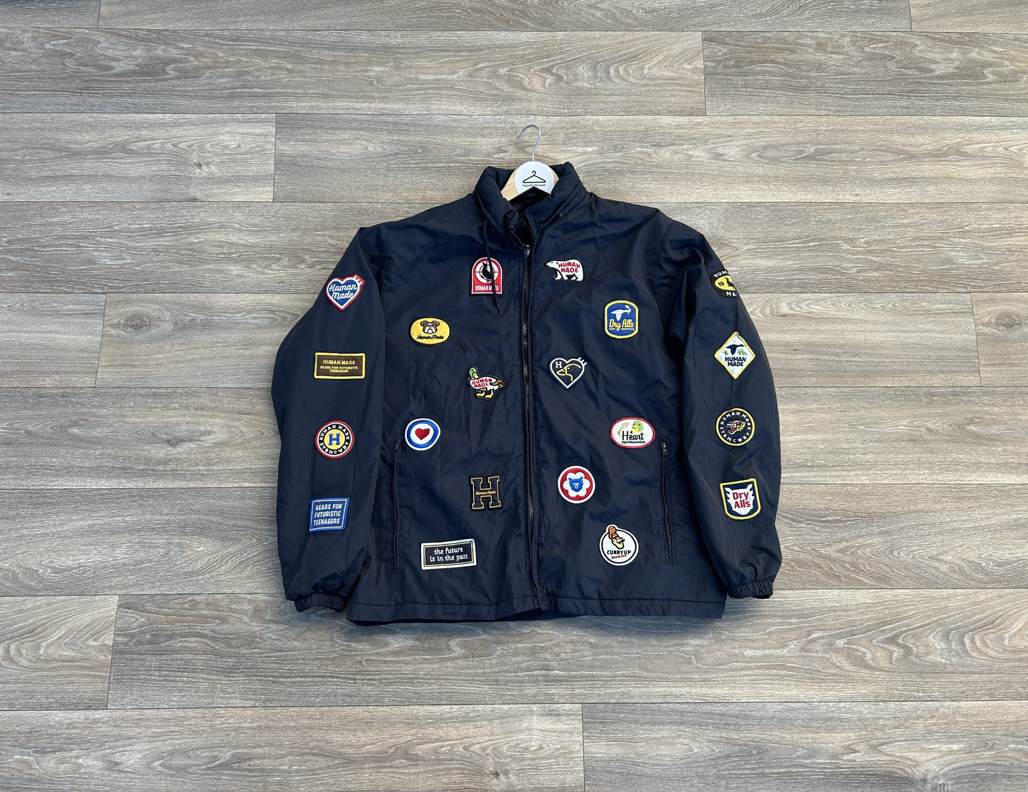 Human Made multi logo patchwork jacket