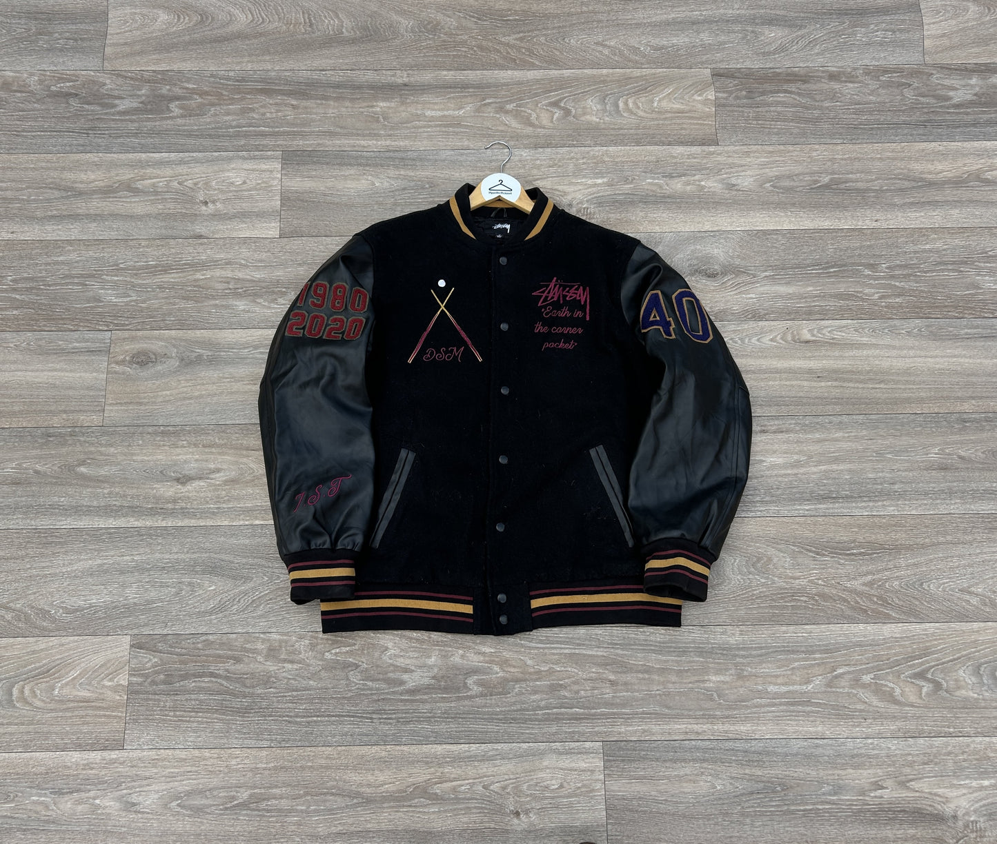Stussy DSM 40th anniversary varsity jacket